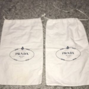PRADA DUST BAGS SET OF 2
